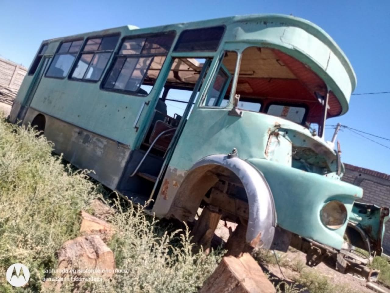 Colectivo Sin Motor - Cascaron Completo Con Butacas Y Tapizados