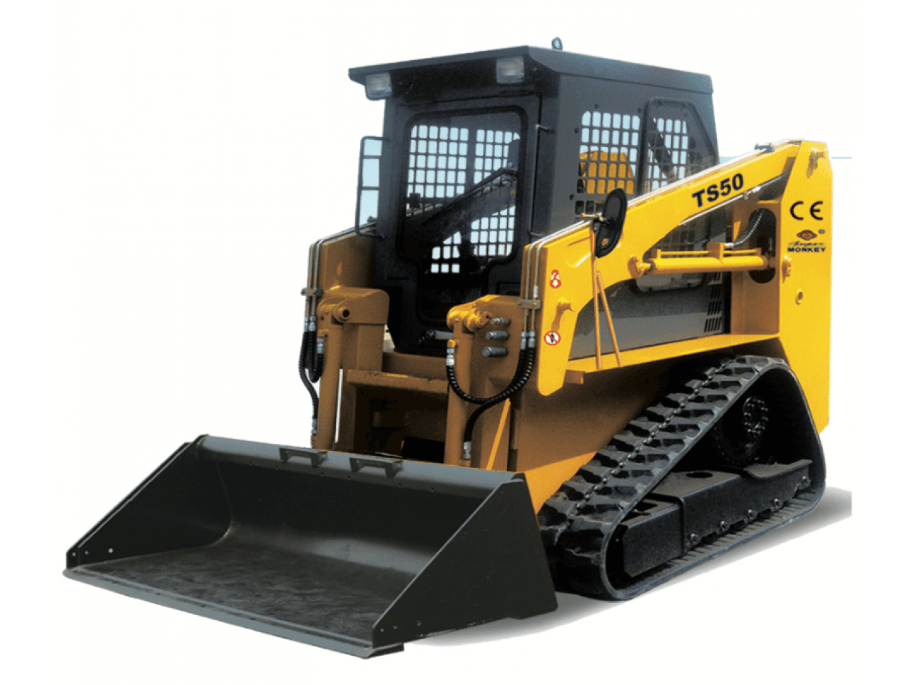 Mini Cargadora Ts50 Sobre Orugas - 0.3 M3 - 700 Kg - Motor Xinchai 50 Hp - Cabina - Joysticks -