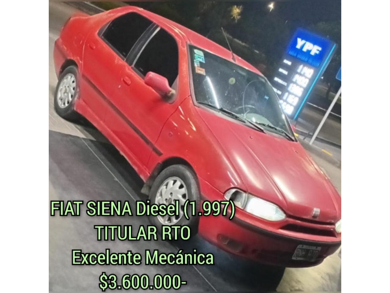 ⭐ Fiat Siena Diesel (1.997) Titular Rto - Excelente Mecánica ‼️