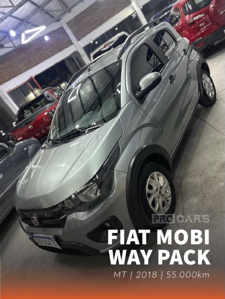 Fiat Mobi Way 2018 única Mano
