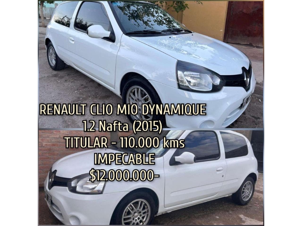 Renault Clio Mio Dynamique 1.2 Nafta (2015)  Titular - 110.000 Kms Impecable ‼️