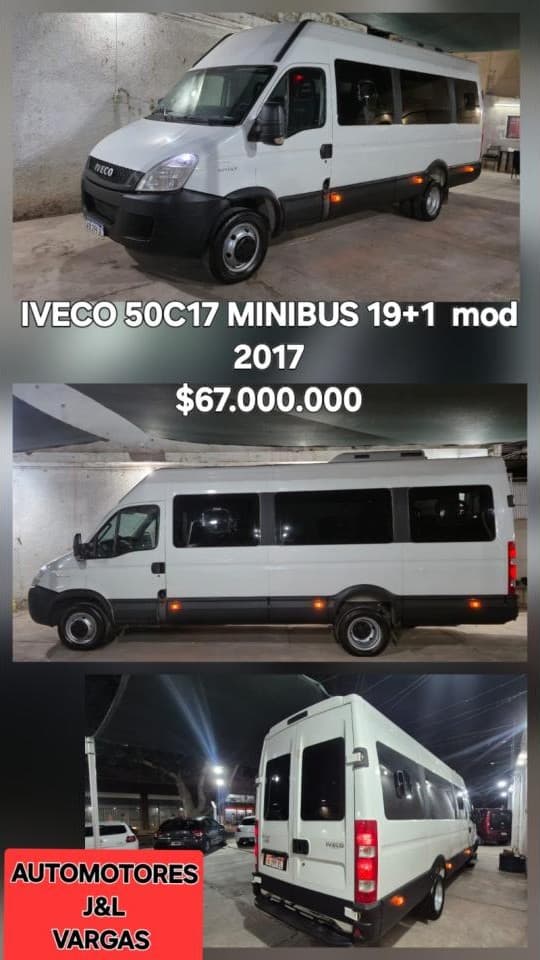 Iveco Daily, 2017, Contado Permuta Financiación Con Dni Crédito Prendarios Cuotas Fijas Y En Pesos