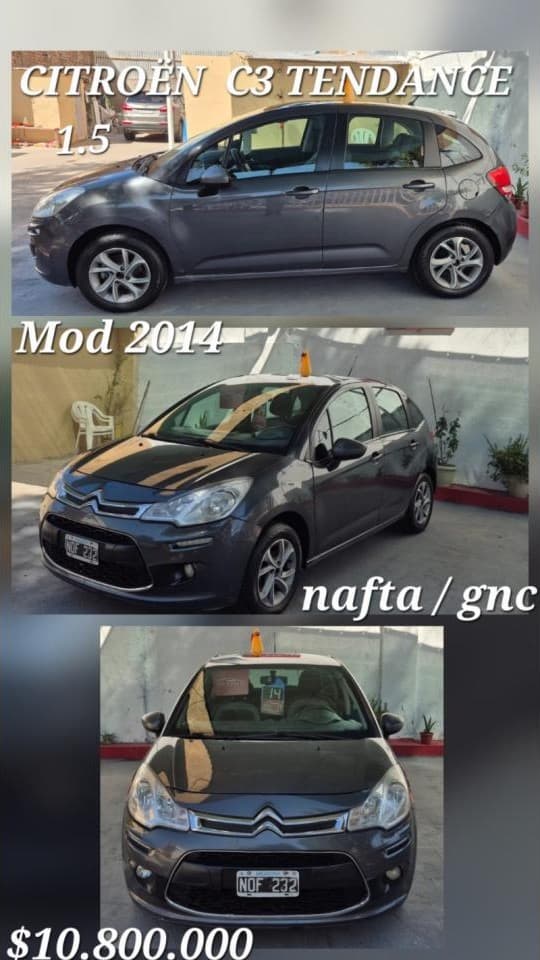 Citroen. C3. Automotores J&l Vargas Ventas Permuta Financiación Con Dni Crédito Prendarios Cuotas Fijas Y En Pesos