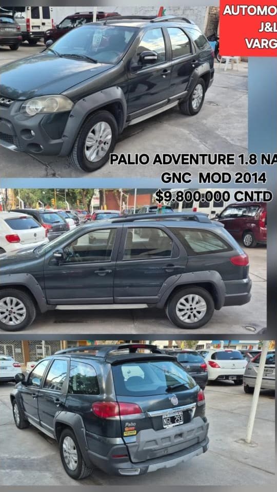 Fiat Palio Adventure 1.8 2014.  Financiación Con Dni Crédito Prendarios Cuotas Fijas Y En Pesos