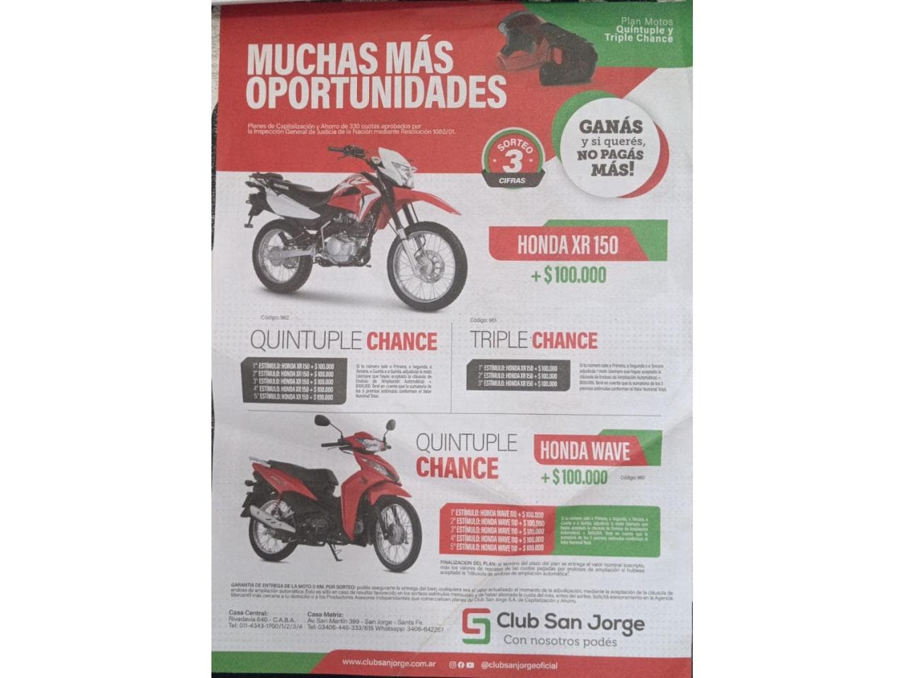 Planes Autos, Motos Y De Dinero  Ganas No Pagas Mas......