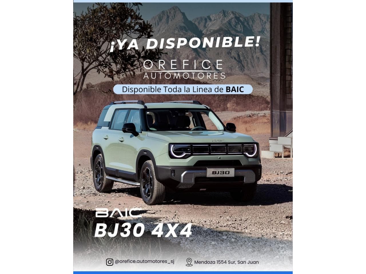 ⚡ Baic Bj30 4x4 - Disponemos De Las Mejores Opciones De Financiación Con Tasa Fija Y Uva 🏦🤝🏽