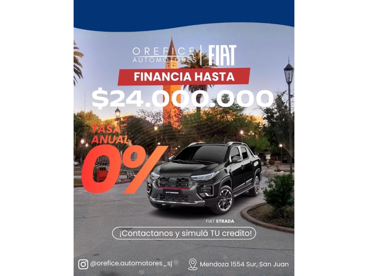 Fiat Strada 0km 2026 - Financia $24.000.000 Tasa 0%