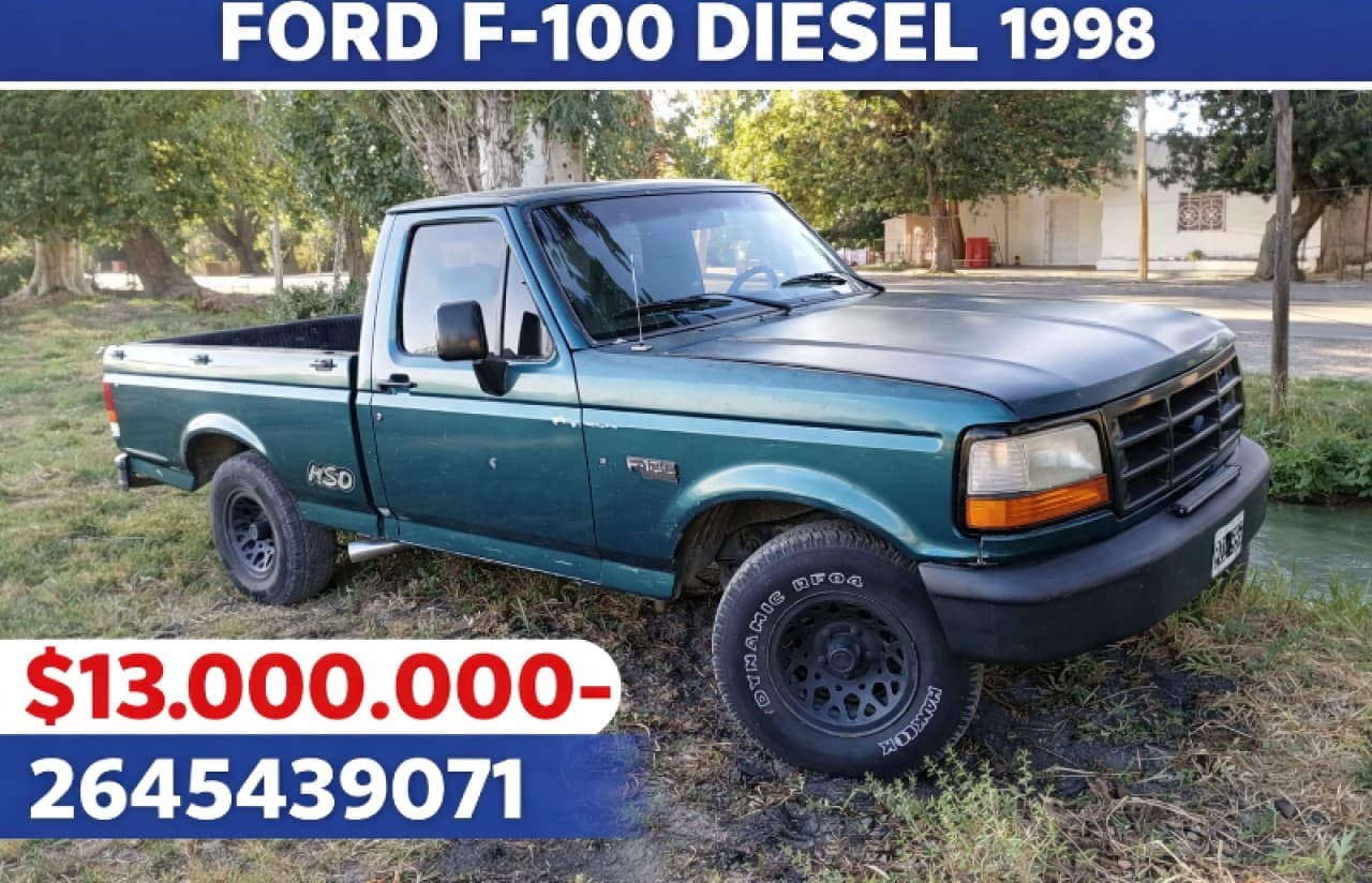 🔰 Ford F100 Diesel (1998) Muy Buen Estado General ‼️