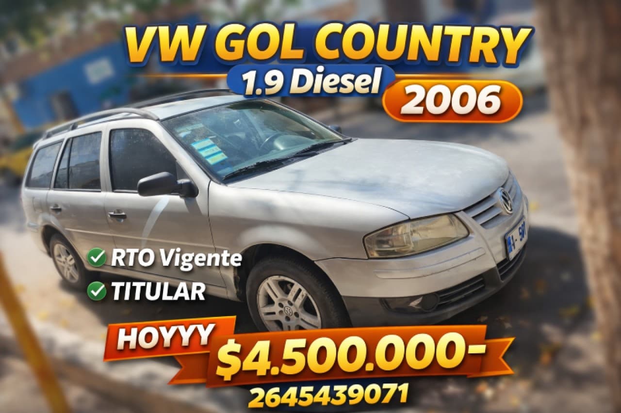 Hoy 🔰 Vw Gol Country 1.9 Diesel (2006) Funcionando Perfectamente Documentación Completa ‼️