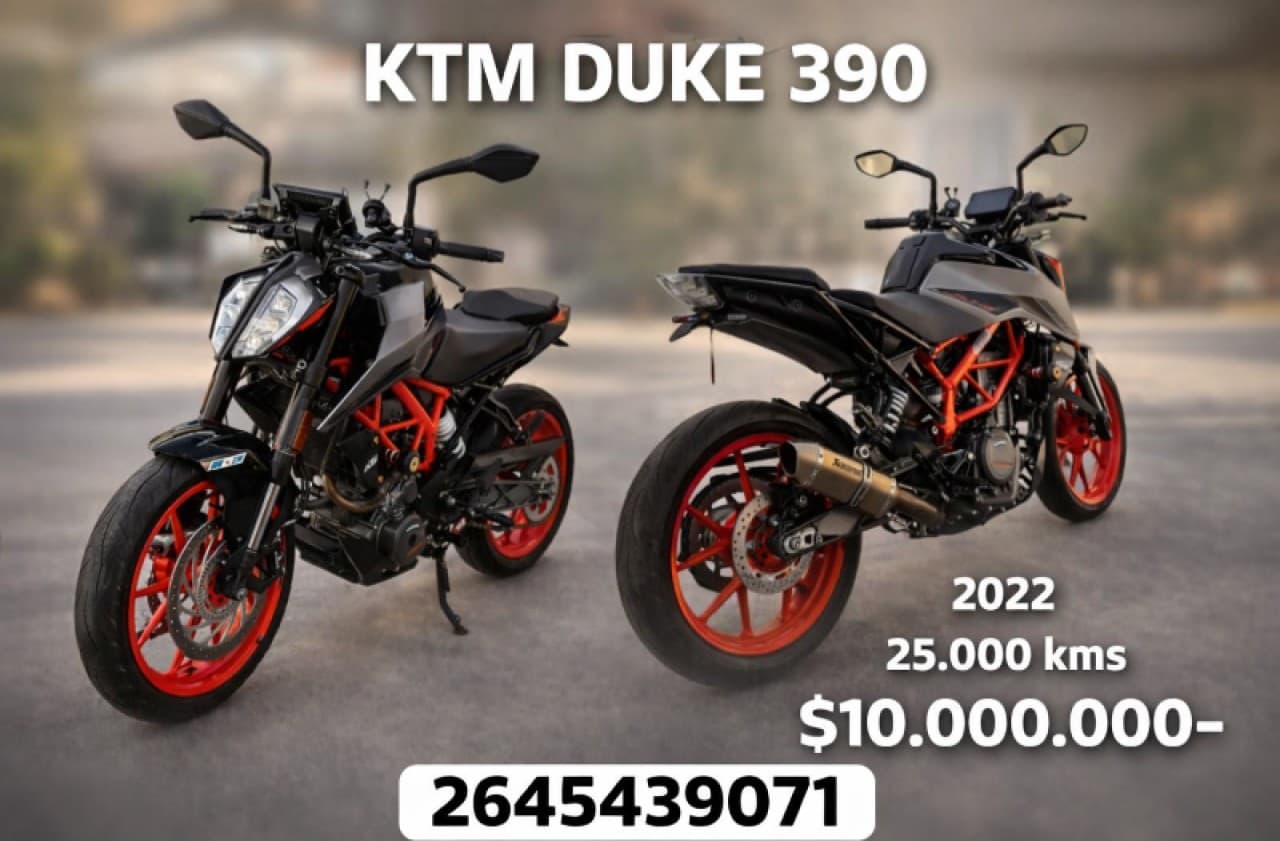🏍️ Moto Ktm Duke 390 ((2022)) 25.000 Kms ‼️