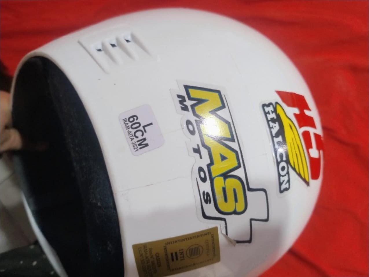 Casco Talle L Niño Nuevo Blanco