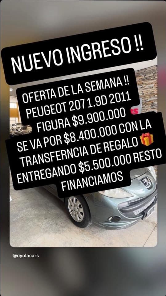 Peugeot 207 1.9 D Xs Compact 2011