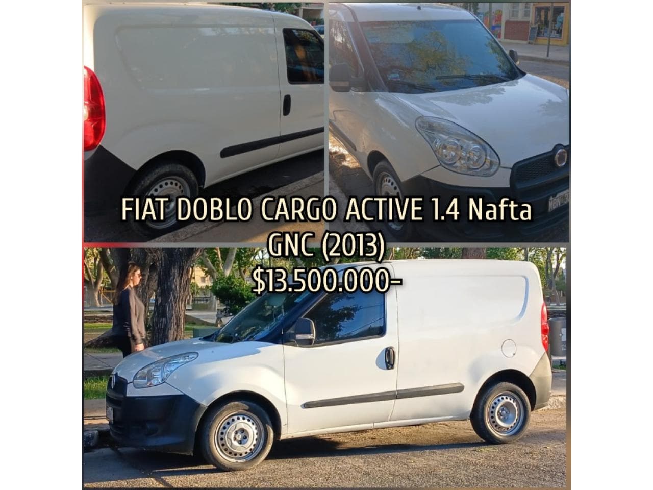 Fiat Doblo Cargo Active 1.4 Nafta Gnc (2013) ‼️