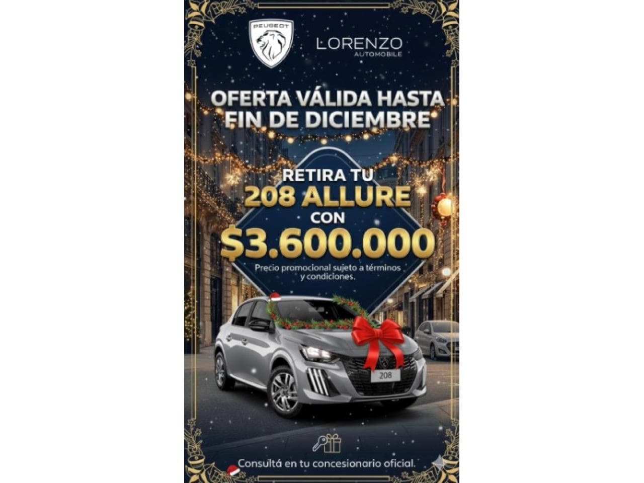 Peugeot 208, 2025.retira Con 3.600.000