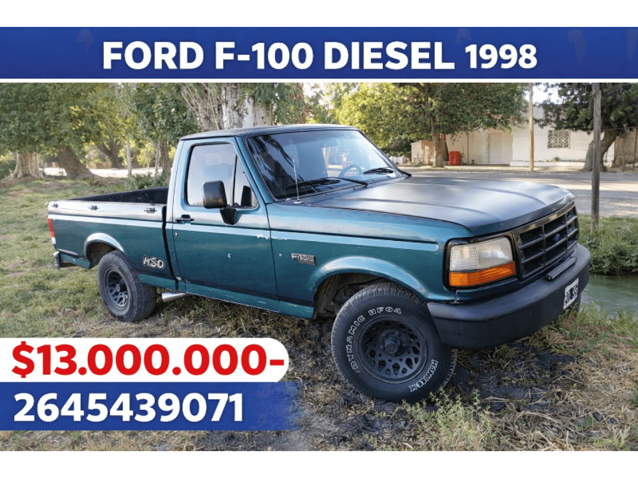 🔰 Ford F100 Diesel (1998) Muy Buen Estado General ‼️