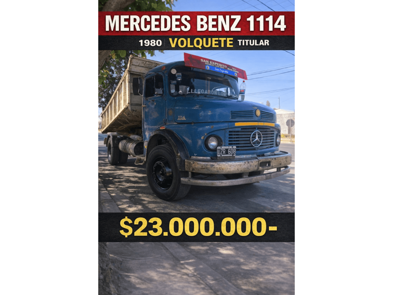 🔰 Camión Mercedes Benz 1114 (1980) Volquete Titular ‼️